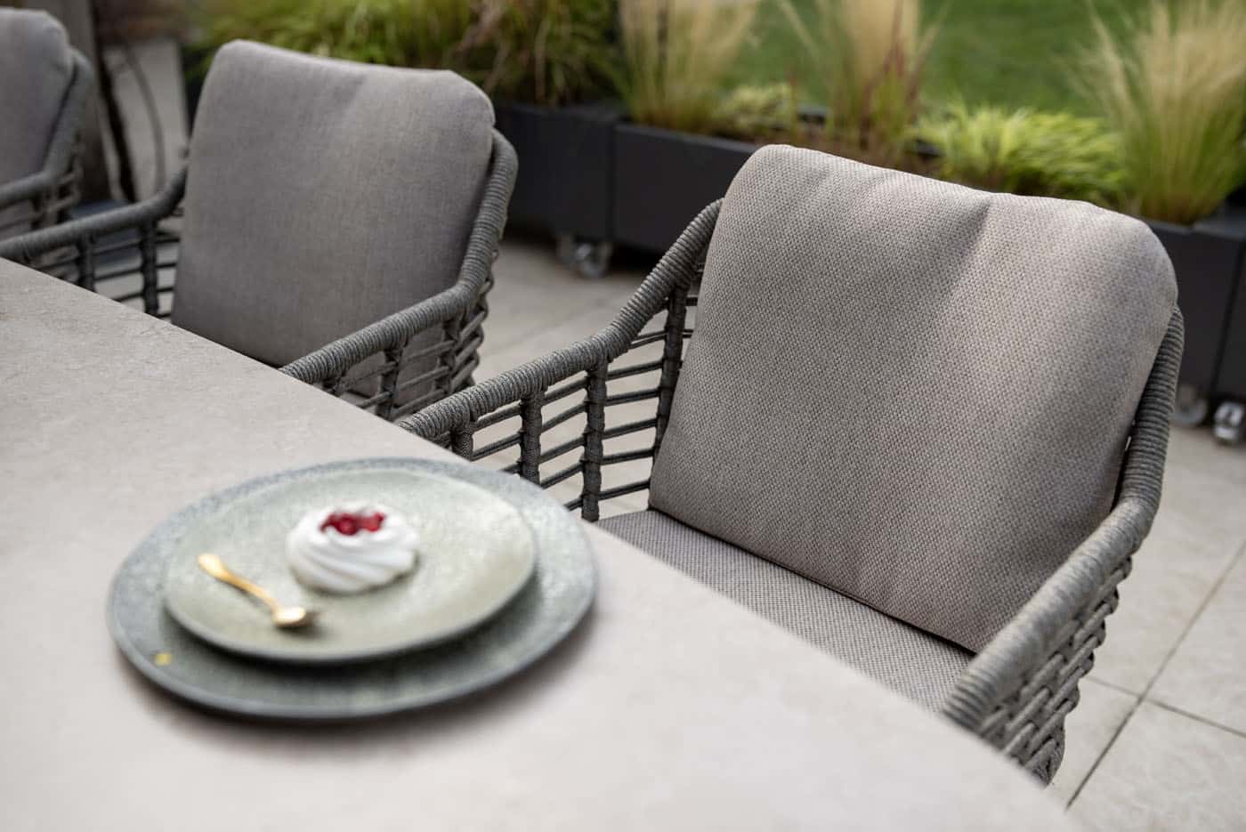 4SO Puglia dining set terre (6 st.) met Manolo tafel 240x103cm