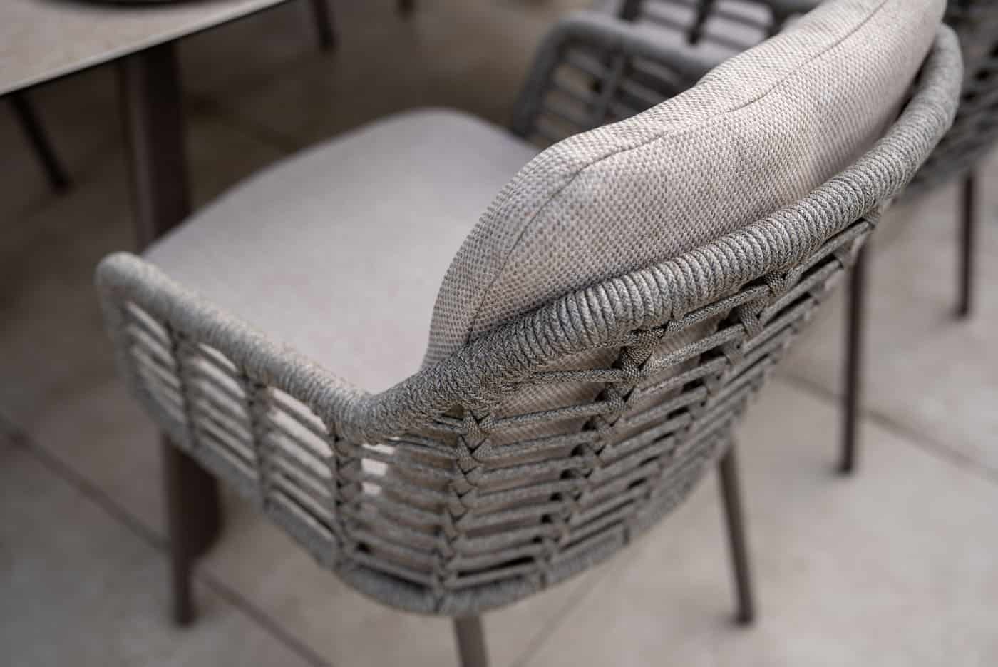 4SO Puglia dining set terre (6 st.) met Manolo tafel 240x103cm