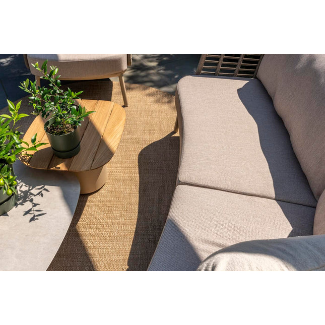 Taste 4SO Demi -Set von 2 Kaffeetischen Latte 50 x 60 und 70 x 80 cm.