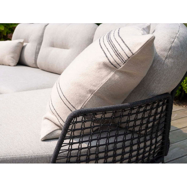 Taste 4SO Rhodes Chaise Lounge Bank + 4 Seasons Outdoor Verdi Kaffee Teak Teak 73 Ø CM