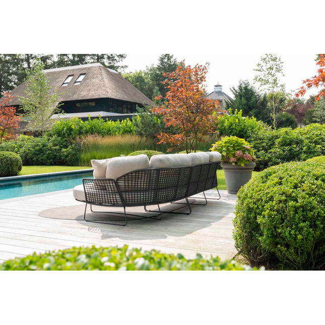 Taste 4SO Rhodes Chaise Lounge Bank + 4 Seasons Outdoor Verdi Kaffee Teak Teak 73 Ø CM