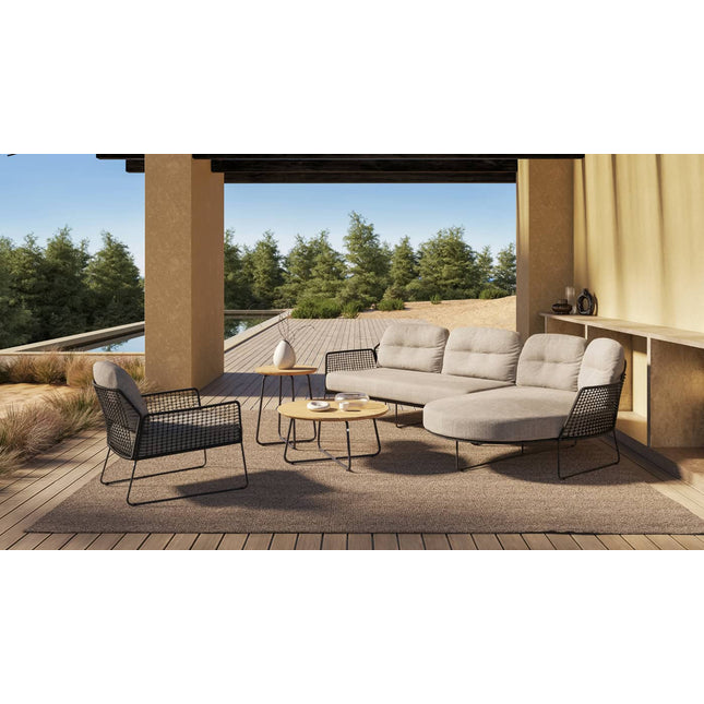 Taste 4SO Rhodes Chaise Lounge Bank + Lounge Stuhl