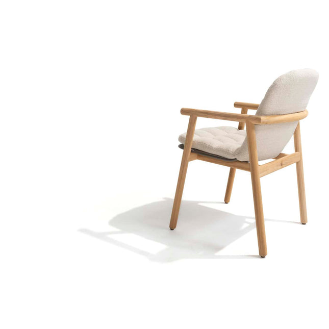 4 Seasons im Freien Samos Essstuhl + Taste 4SO Liam Esstisch Teak 180 cm