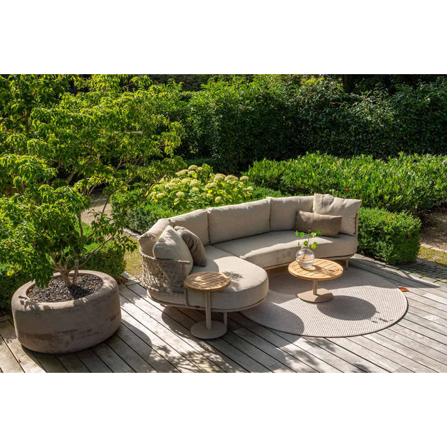 4 Seasons Outdoor Sardinia Chaise Lounge Bank + Pablo Couchtisch 60 Ø CM