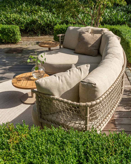 4 Seasons Outdoor Sardinia Chaise Lounge Bank + Finn Couchtisch 60 Ø CM