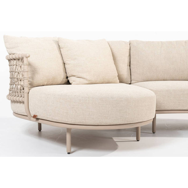 4 Seasons Outdoor Sardinia Chaise Lounge Bank + Pablo Couchtisch 60 Ø CM