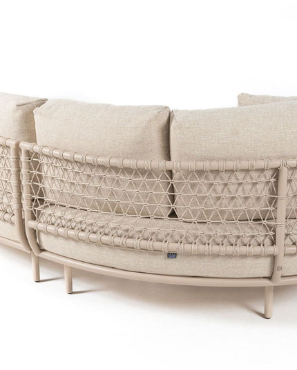 4 Seasons Outdoor Sardinia Chaise Lounge Bank + Puccini Lounge Chair + Verdi Coucht Tabelle 73 Ø CM