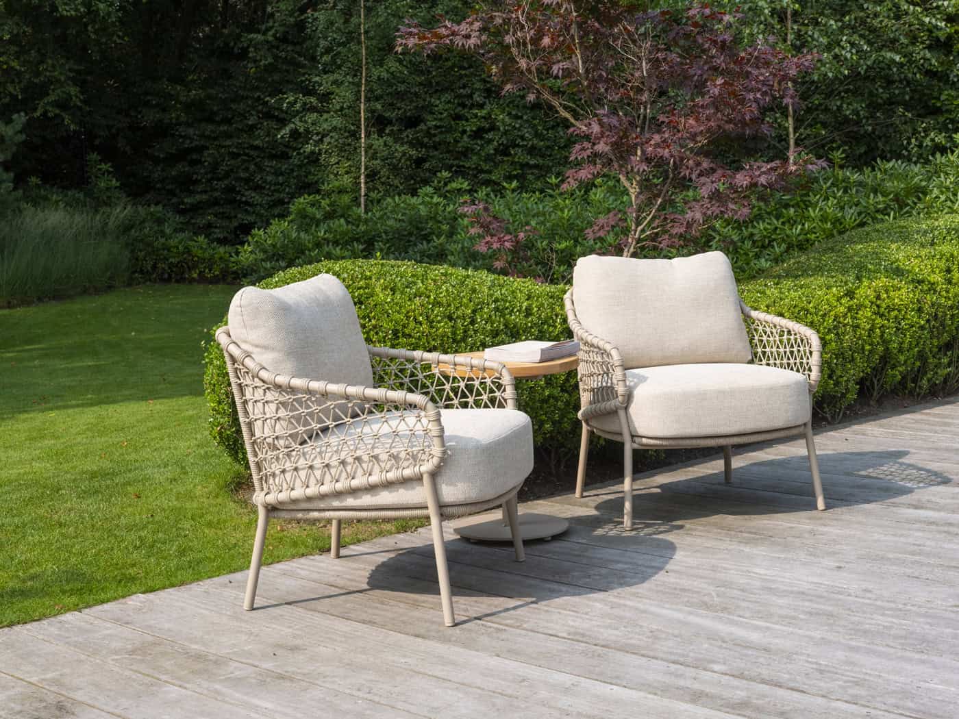 4SO Sardinia dining set met Boaz bijzettafel ⌀45cm - afbeelding 3