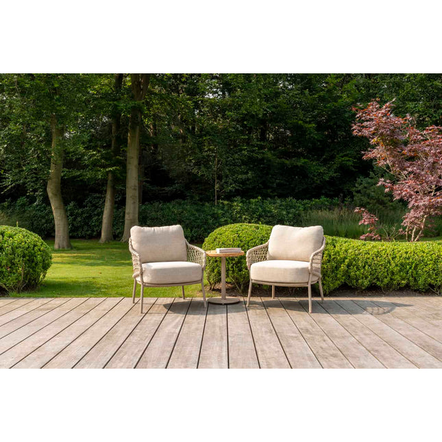 4 Seasons Outdoor Sardinia Bistro Lounge Set + Boaz Seitentabelle 45 Ø CM