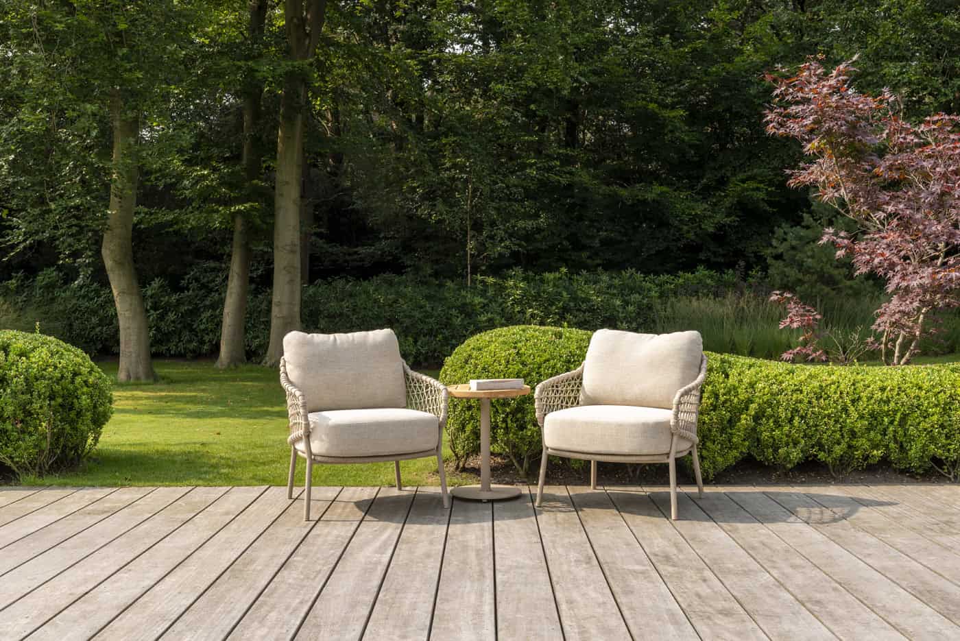 4SO Sardinia dining set met Boaz bijzettafel ⌀45cm - afbeelding 4