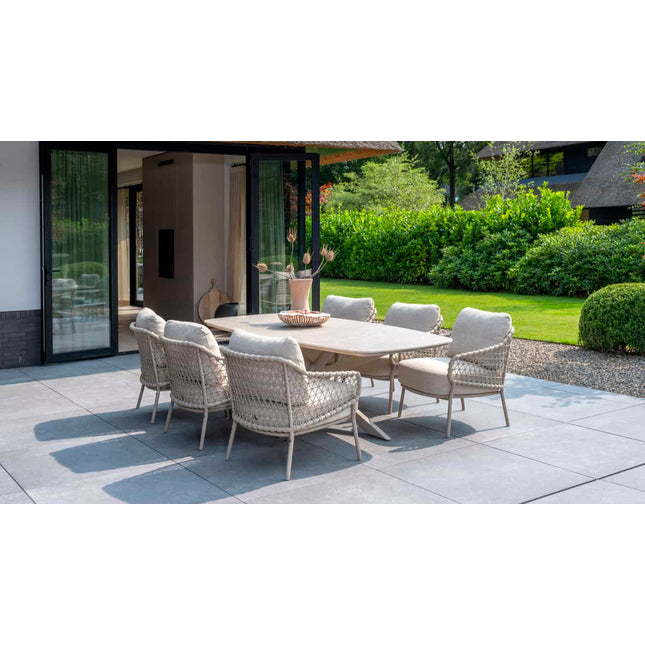 4 Seasons Outdoor Sardinia Low Dining Chair inkl. 2 Kissen