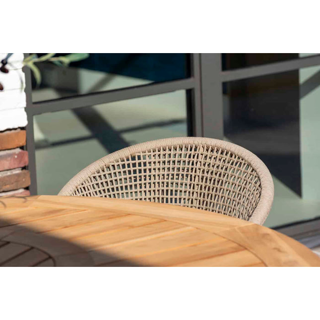 Taste 4SO Sienna Dining + Donato Tisch mit bedrucktem Keramiktisch Top 160 Ø CM Latte