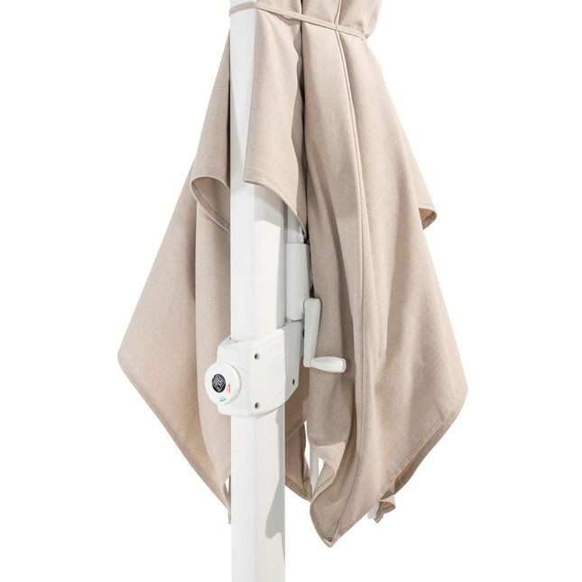 4 Seasons Outdoor Siesta Premium 300 x 300 cm. Sand mit weißem Rahmen