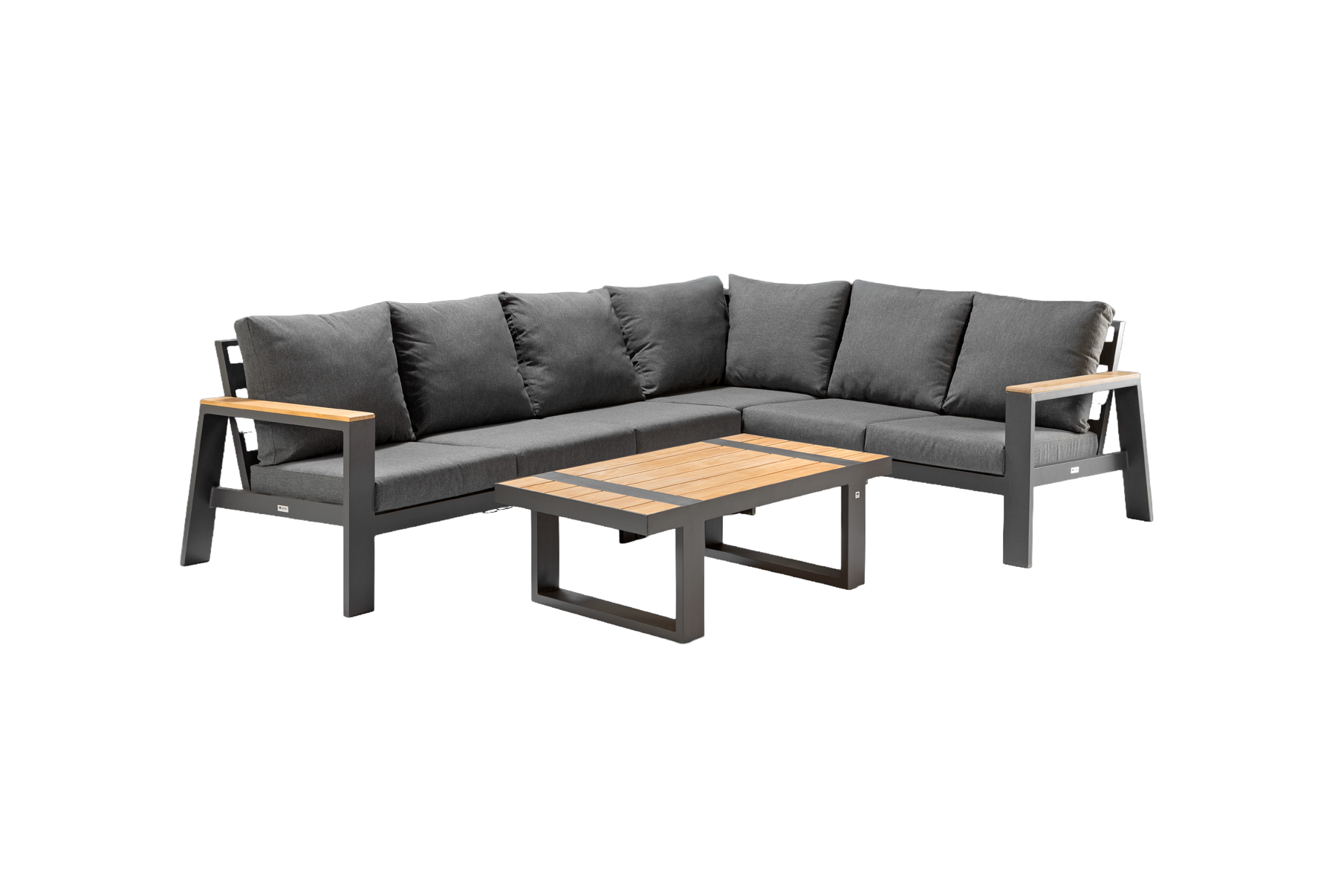 Callisto Outdoor loungeset Tavira 5-delig aluminium teak antraciet