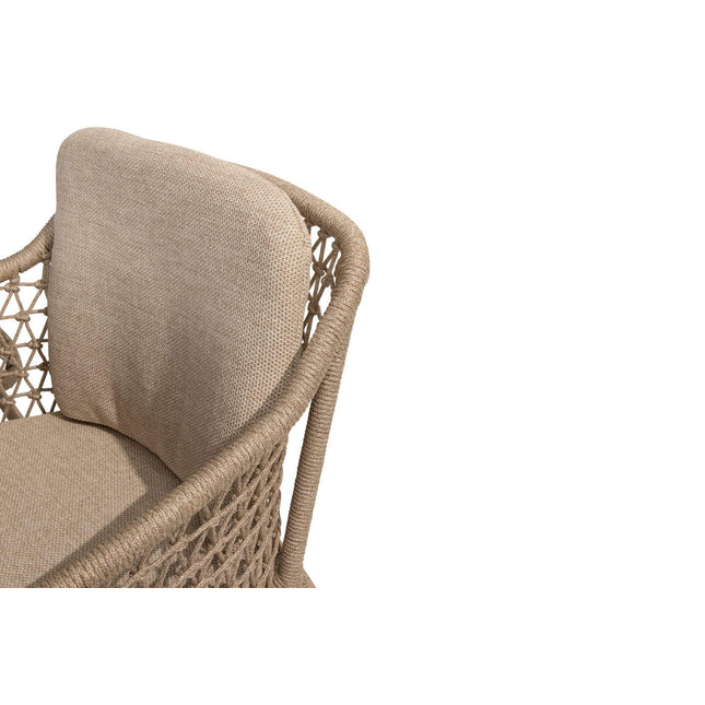 4 Seasons Outdoor Tramonti High Dining Chair Latte inkl. 2 Kissen