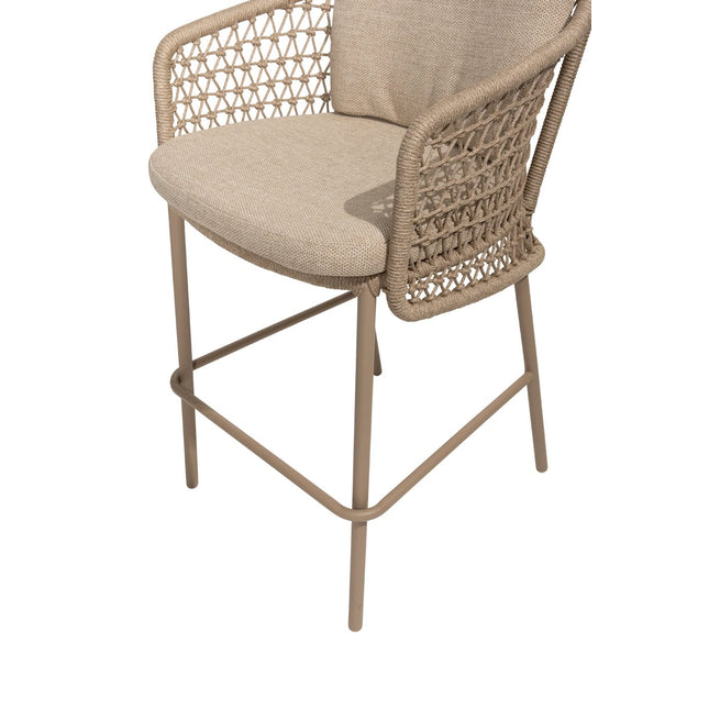 4 Seasons Outdoor Tramonti High Dining Chair Latte inkl. 2 Kissen