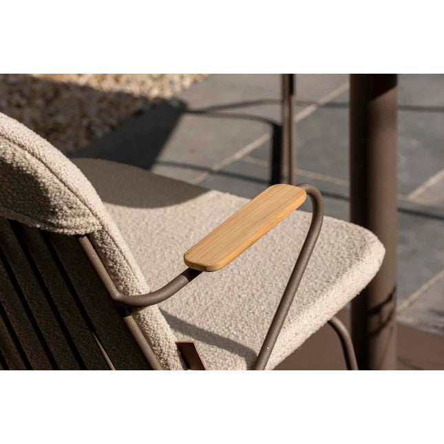 4 Seasons Outdoor Veneto Stapelstuhl terre Edelstahl inkl. Kissen