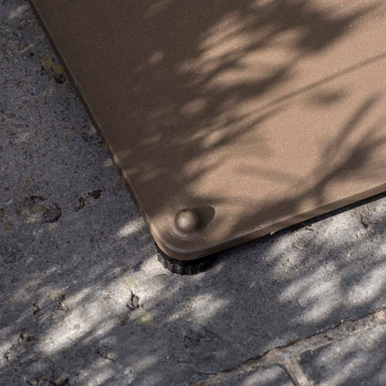 4 Seasons Outdoor Vermont Esstisch mit Keramiktisch -Tisch, Terre 75 x 75 cm.