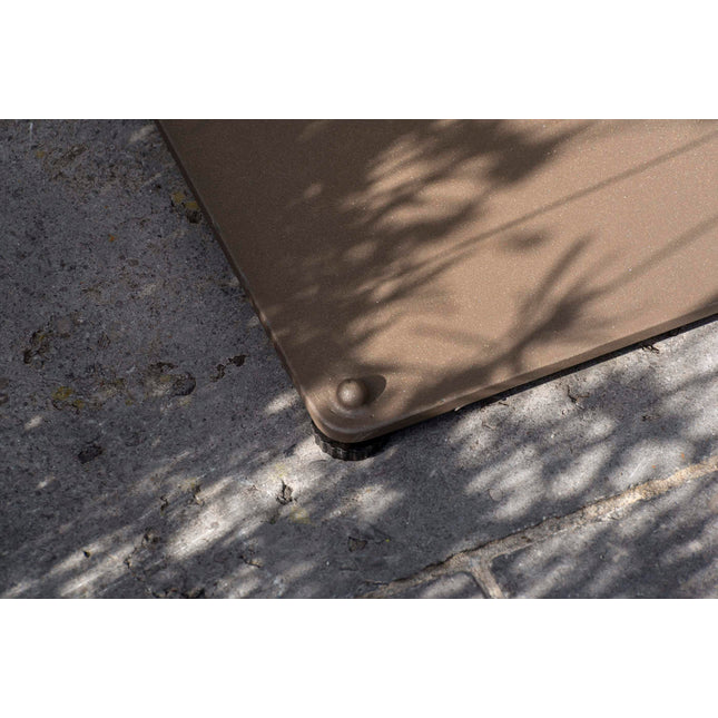 4 Seasons Outdoor Vermont Esstisch mit Keramiktisch -Tisch, Terre 75 x 75 cm.