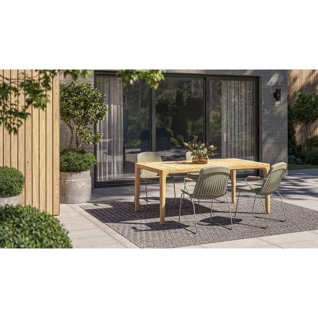 4 Seasons Outdoor im Freien Veneto Dining Olive + Taste 4SO Liam Teak Tabelle 180 cm