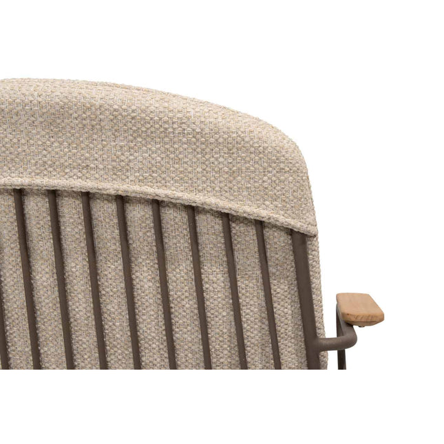 4 Seasons Outdoor Veneto Stapelstuhl terre Edelstahl inkl. Kissen