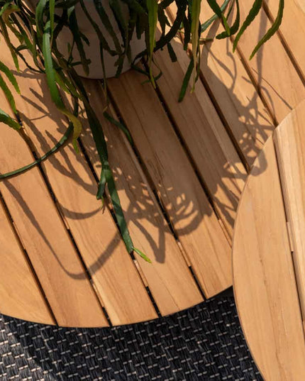 4 Seasons Outdoor Como Lounge Set Harvest + Footstool + Verdi Kaffeetische