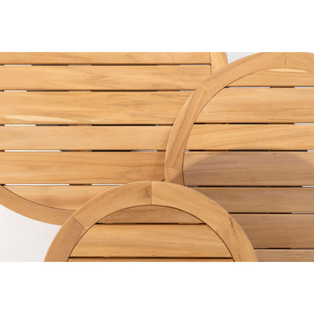 4 Seasons Outdoor Sardinia Chaise Lounge Bank + Volta Couchtisch 60 Ø CM