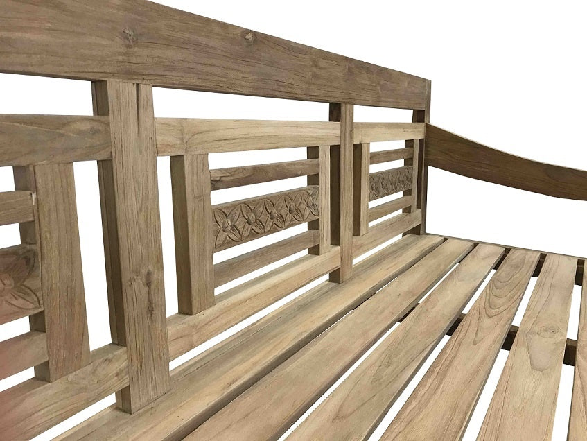 PaZoon Loungebank Kawan XL aus recyceltem Teakholz 190x80 cm