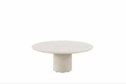 4 Seasons Outdoor Hampton low dining table round mortex 160 cm top with mortex low dining base - Image 1