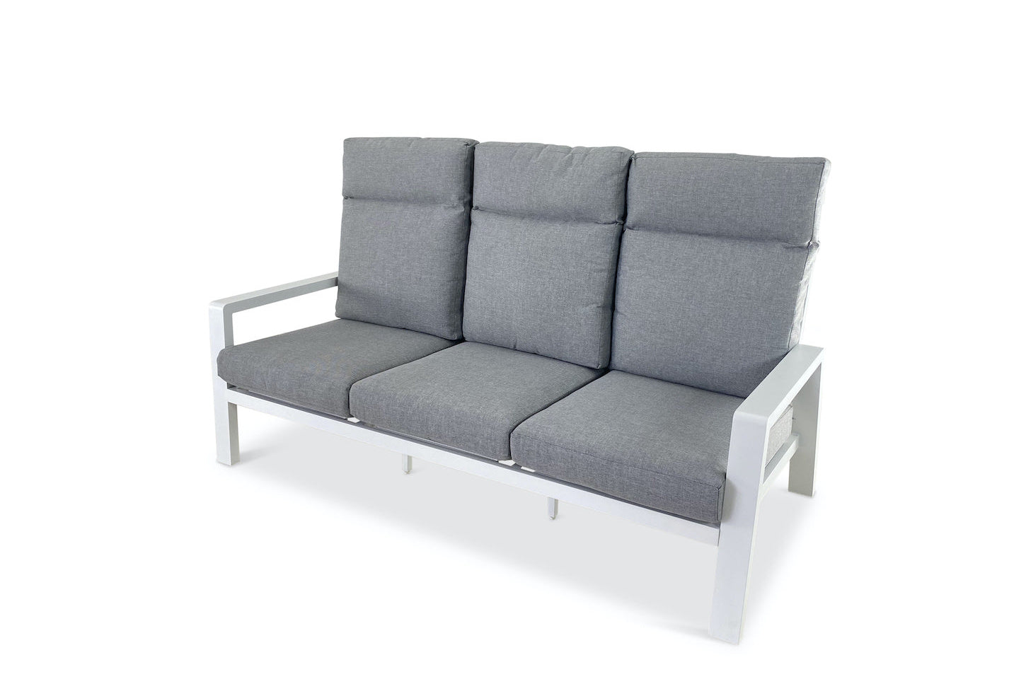 PaZoon Como Lounge 3-Sitzer Gartenbank in Weiß