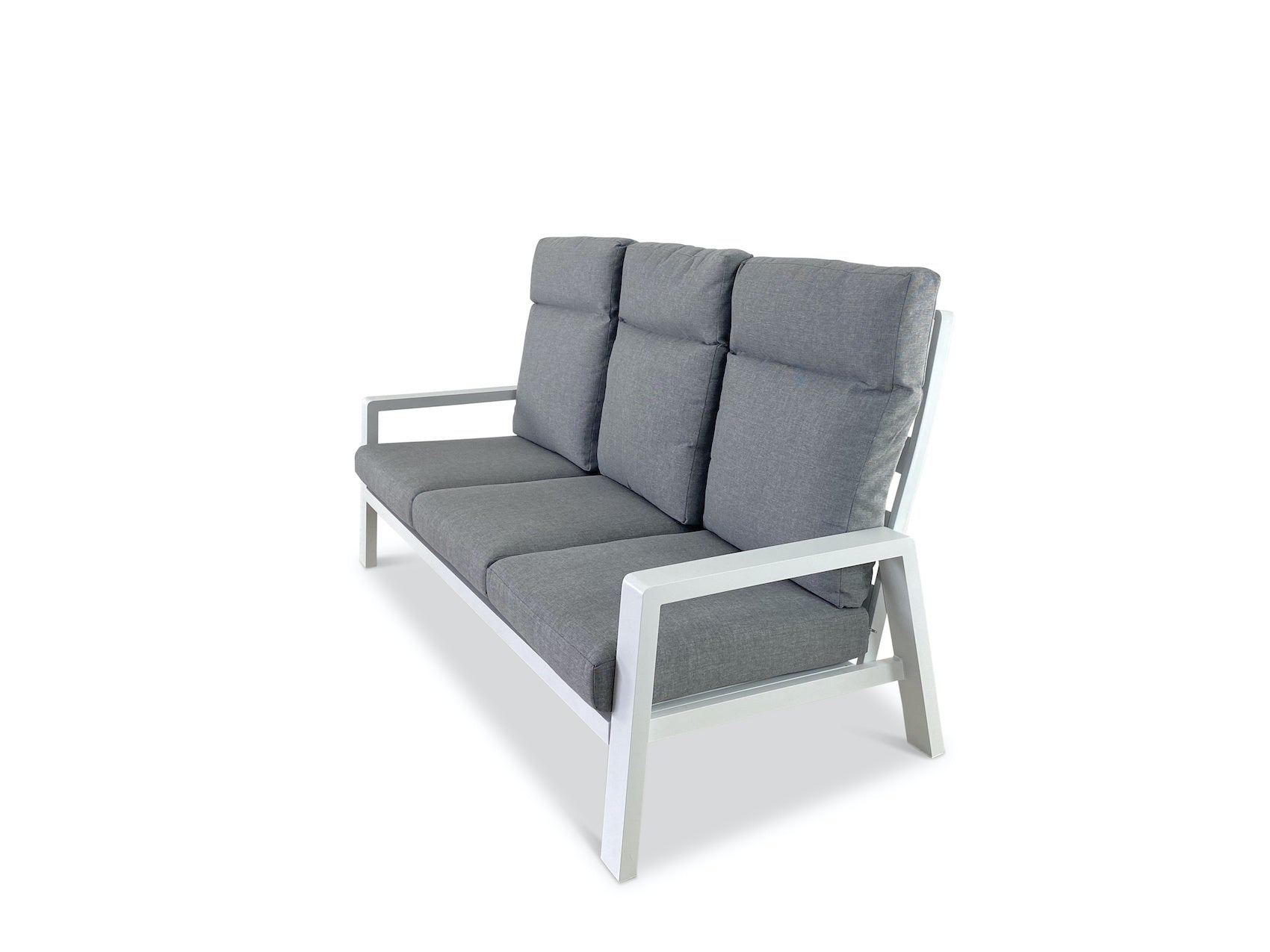 PaZoon Como Lounge 3-Sitzer Gartenbank in Weiß