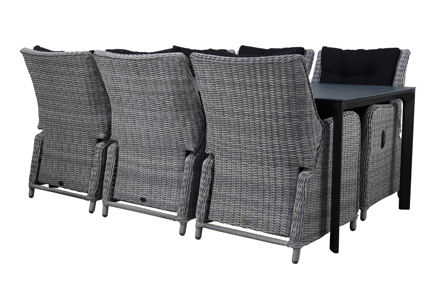 PaZoon 7-piece garden set | Riva White Faded Grey garden chairs | Sophie garden table 220cm - afbeelding 2
