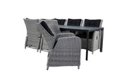PaZoon 7-piece garden set | Riva White Faded Grey garden chairs | Sophie garden table 220cm