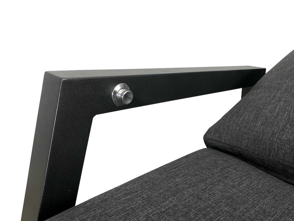 PaZoon lounger Como Lounge aluminium gasveer grijs - afbeelding 3