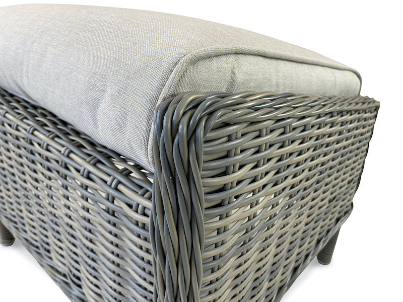 Osborn wicker hocker zand aluminium 51x60 cm - afbeelding 3
