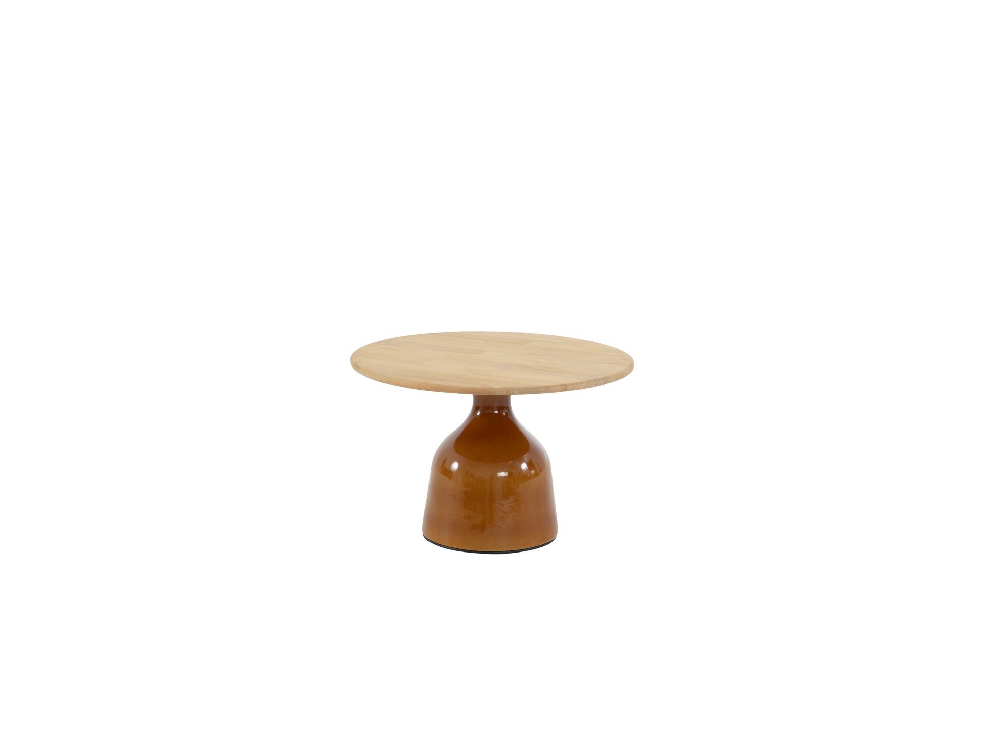 June Coffee Table 60cm Caramel with teak top