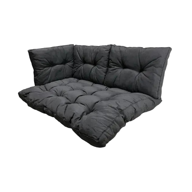 Madison Florance Panama Grijs kussenset voor in uw loungeset of palletbank | 120cm x 80cm 