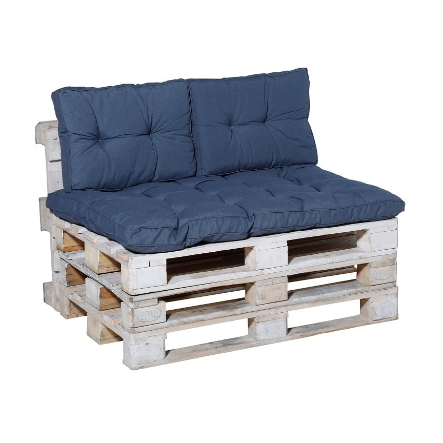 Madison Florance Panama Saffier Blauw palletkussen voor loungeset of palletbank | 120cm x 80cm 