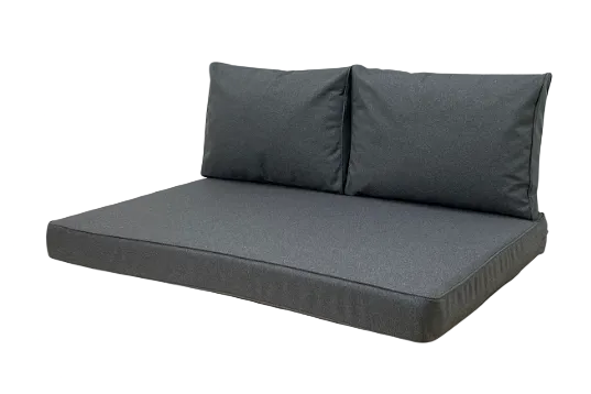 Madison Outdoor Manchester Grijs kussenset voor in uw loungeset of palletbank | 120cm x 80cm 