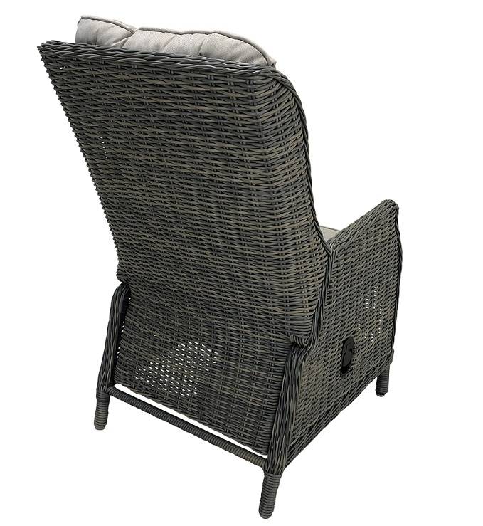 PaZoon verstelbare tuinstoel Osborn wicker aluminium zand - afbeelding 4