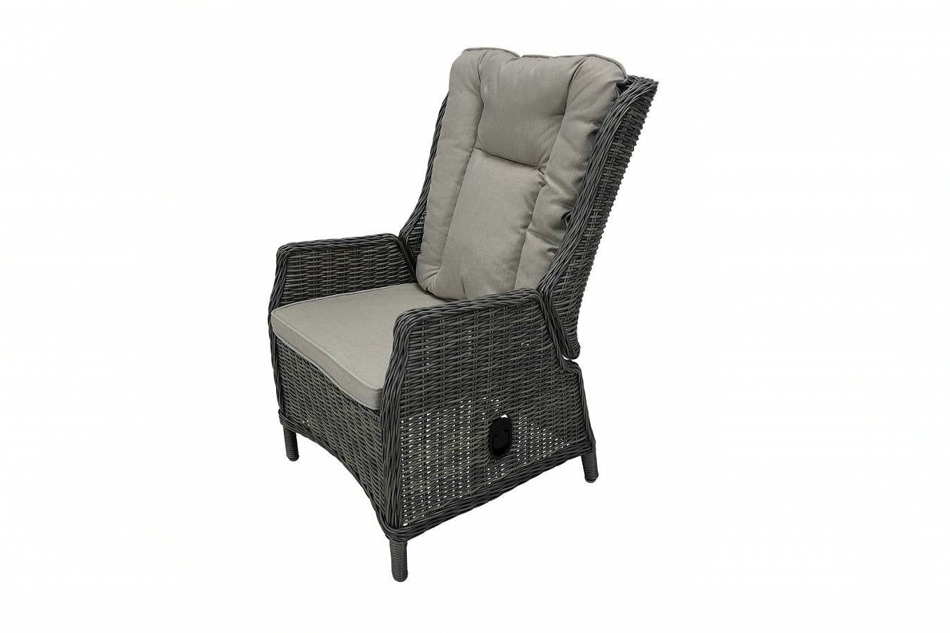 PaZoon verstellbarer Gartenstuhl Osborn aus Rattan und Aluminium in Sand