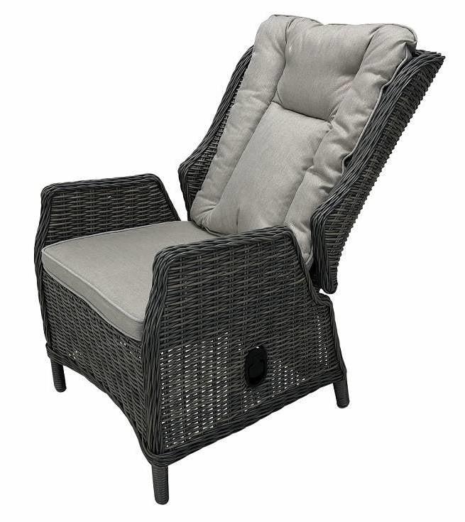 PaZoon verstelbare tuinstoel Osborn wicker aluminium zand - afbeelding 3