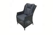 PaZoon vlechtwerk tuinstoel Osborn wicker aluminium grijs