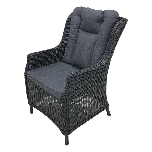 PaZoon vlechtwerk tuinstoel Osborn wicker aluminium grijs - afbeelding 2