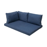 Madison Outdoor Oxford Blauw kussenset voor in uw loungeset of palletbank | 120cm x 80cm 