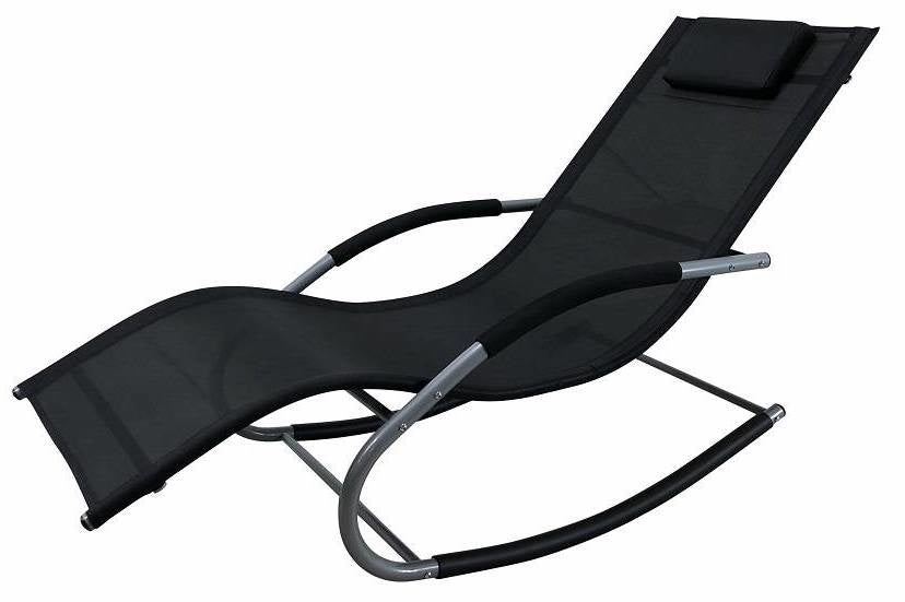 PaZoon lounger Tahiti textileen metaal zwart