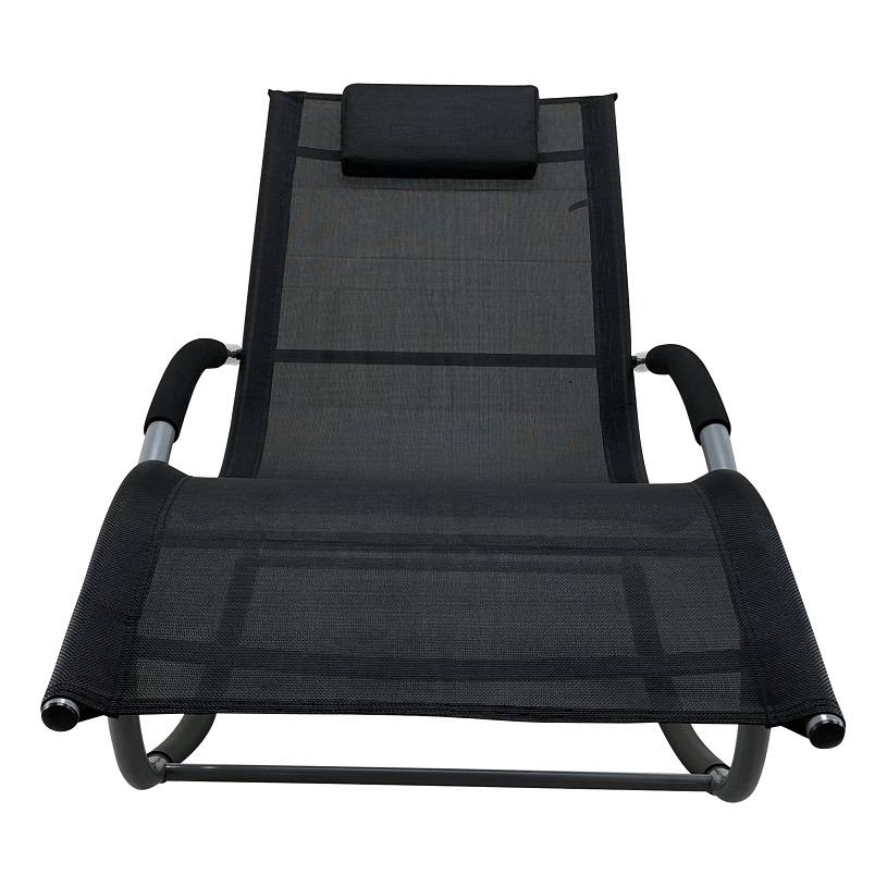 PaZoon lounger Tahiti textileen metaal zwart - afbeelding 2
