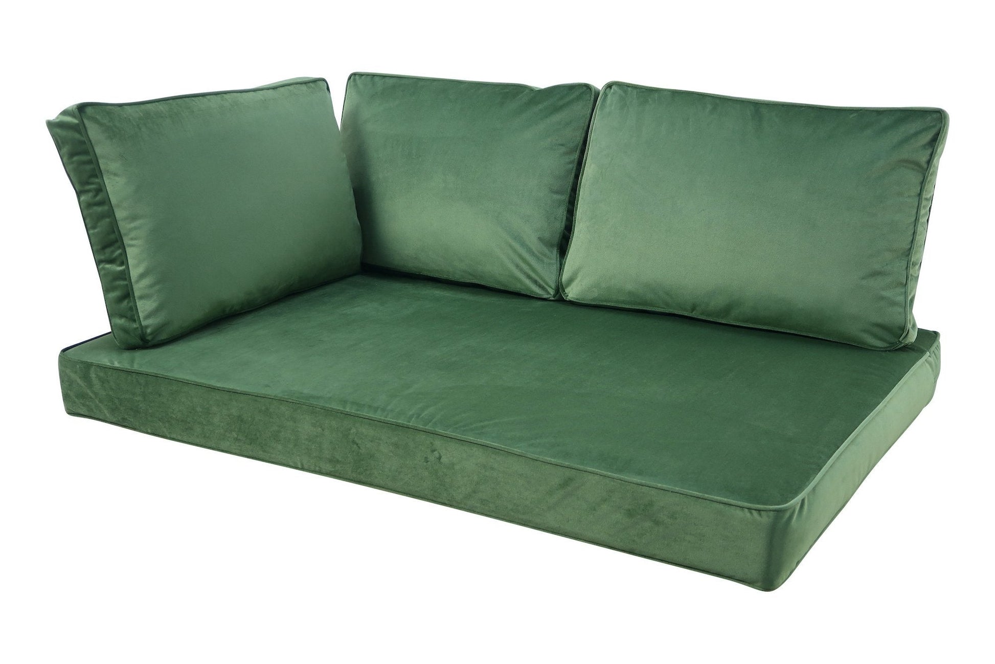 Madison Lounge Outdoor Velvet Groen kussenset voor in uw loungeset of palletbank | 120cm x 80cm 